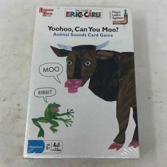 ERIC Carle Animal Sounds Card Game Yoohoo Can You Moo New Sealed in Box - Picture 1 of 2